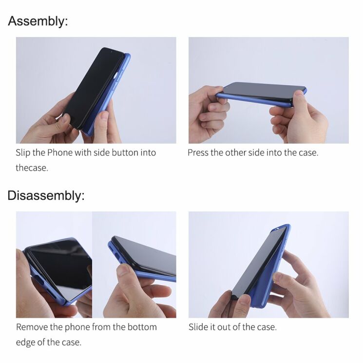 Пластиковий чохол NILLKIN Frosted Shield для Xiaomi Mi Note 10 Pro - Blue: фото 19 з 19