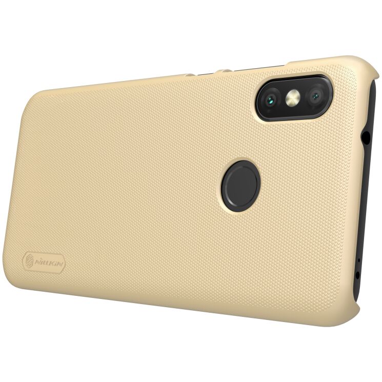 Пластиковый чехол NILLKIN Frosted Shield для Xiaomi Redmi 6 Pro / Mi A2 Lite - Gold: фото 5 из 16