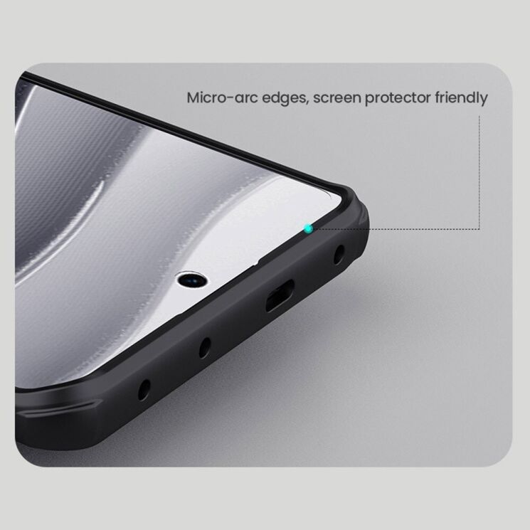 Пластиковый чехол NILLKIN Frosted Shield Pro Magnetic для Xiaomi Redmi Note 14 Pro Plus - Black: фото 14 из 16