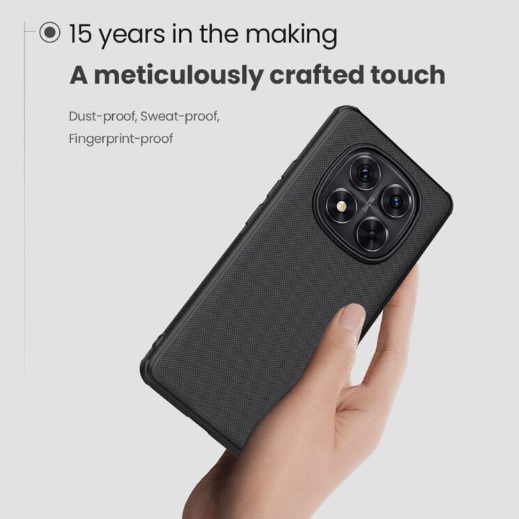 Пластиковый чехол NILLKIN Frosted Shield Pro Magnetic для Xiaomi Redmi Note 14 Pro Plus - Black: фото 6 из 16