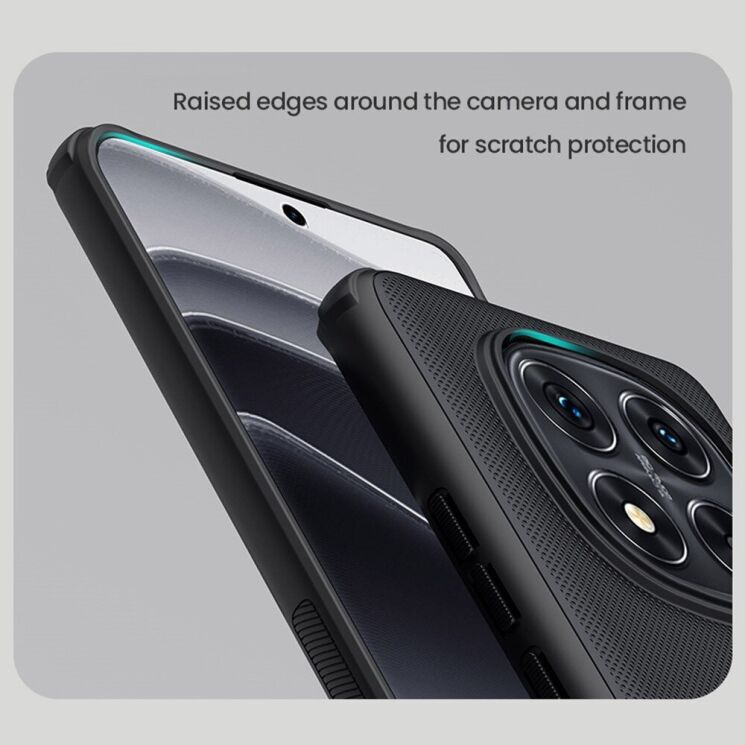 Пластиковый чехол NILLKIN Frosted Shield Pro Magnetic для Xiaomi Redmi Note 14 Pro Plus - Black: фото 10 из 16