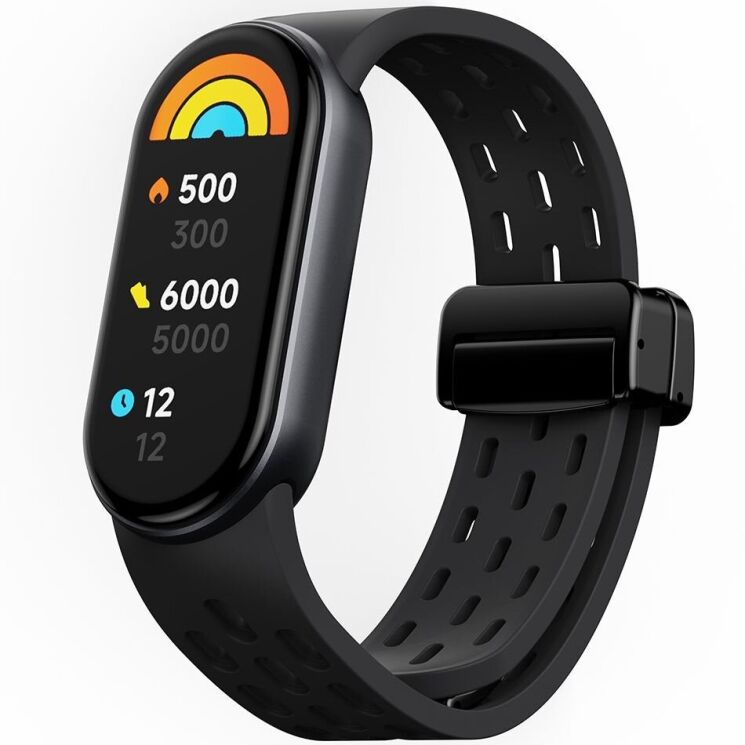 Ремешок Deexe Astra Strap для Xiaomi Mi Smart Band 8 / 9 - Black: фото 2 из 9