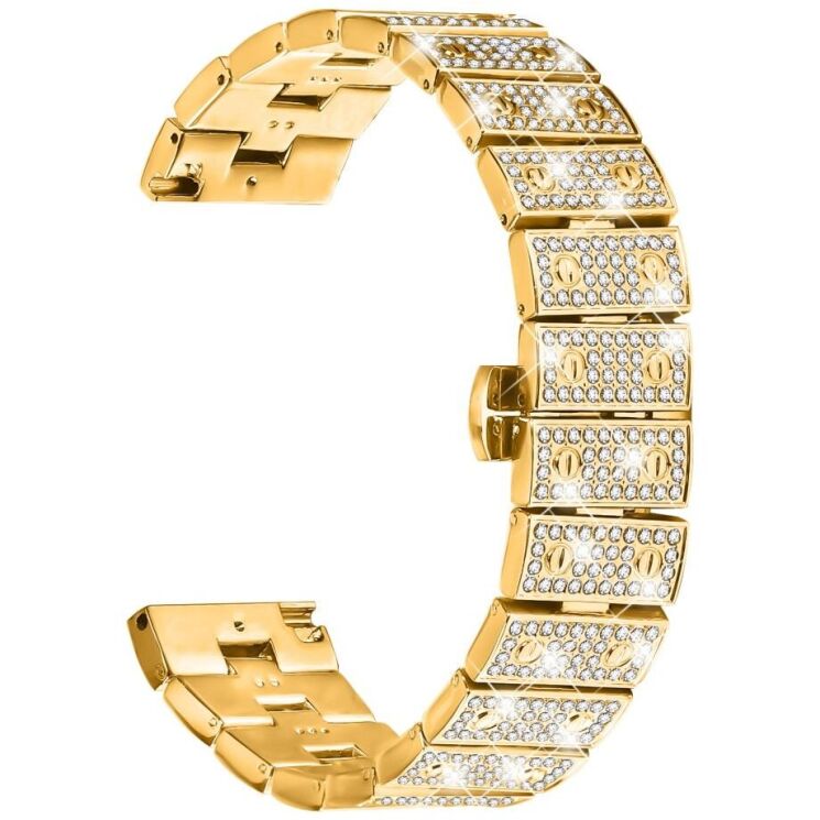 Ремешок Deexe Brilliance Band для часов с шириной крепления 22мм - Gold: фото 1 из 6