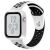 Ремінець Deexe Dot Color для Apple Watch 46 / 45 / 44 / SE 44 / 42 (Series 1-3) / Ultra / Ultra 2 / Ultra 3 - White / Black: фото 1 з 6