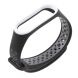 Ремінець Deexe Dual Color для Xiaomi Mi Band 3 - Black / White (149705BW). Фото 1 з 4