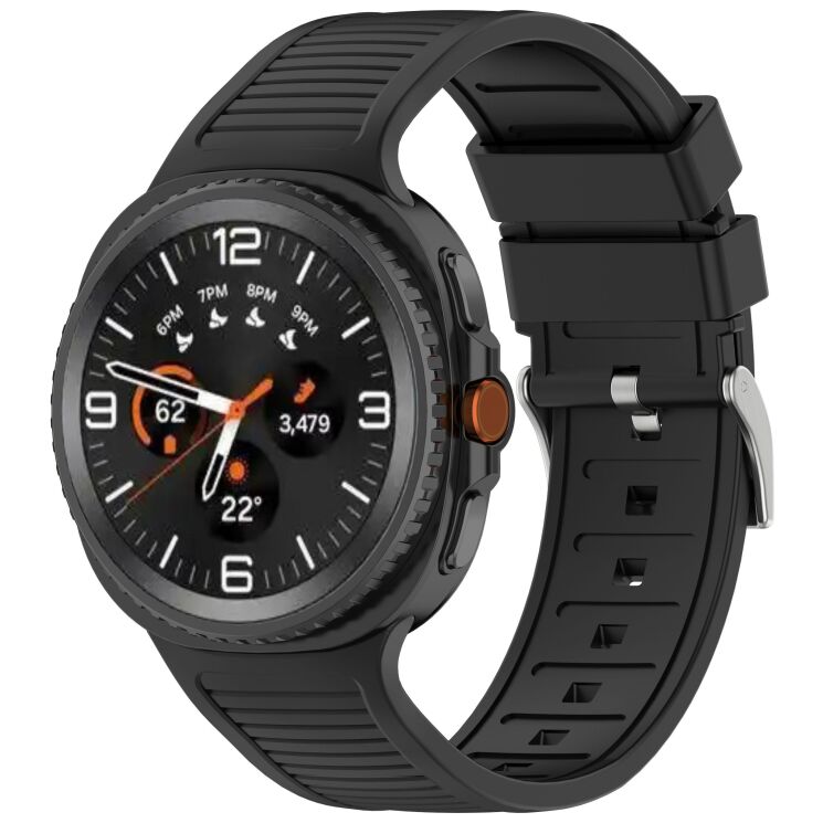 Ремешок Deexe Durable Strap для Samsung Galaxy Watch 8 (40/44mm) / 8 Classic - Black: фото 2 из 6