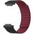 Ремінець Deexe Magnetic Band для Garmin CIRQA - Black / Wine Red: фото 1 з 3