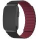 Ремінець Deexe Magnetic Band для Garmin CIRQA - Black / Wine Red (362611BR). Фото 2 з 3