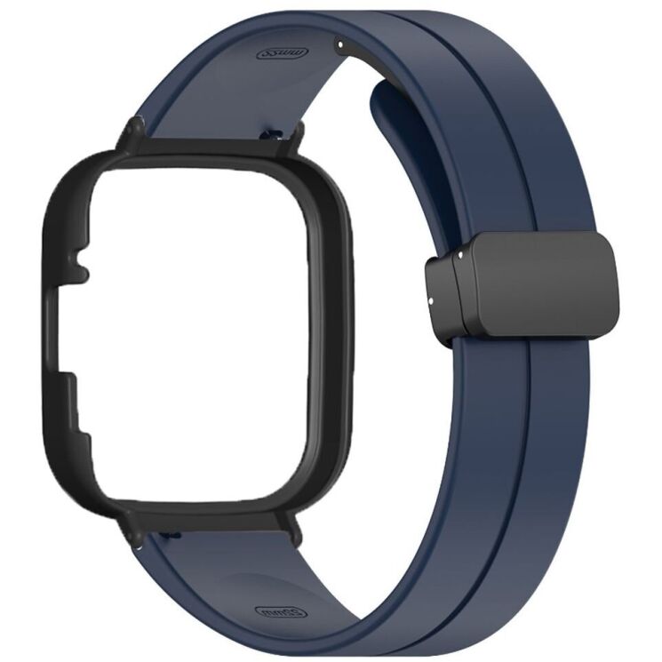 Ремінець Deexe Magnetic Braselet для Xiaomi Redmi Watch 3 - Midnight Blue: фото 3 з 3