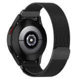 Ремінець Deexe Milanese Stainless Steel для Samsung Galaxy Watch 4 / 4 Classic / 5 / 5 Pro / 6 / 6 Classic / 7 / FE - Black (284626B)