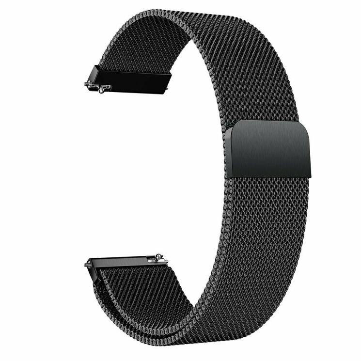 Ремешок Deexe Milanese Stainless Steel для Samsung Watch Active / Active 2 40mm / Active 2 44mm - Black: фото 3 з 5