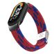 Ремешок Deexe Nylon Bracelet для Xiaomi Mi Smart Band 8 / 9 - Red / Blue (326026RL). Фото 6 из 6