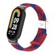 Ремешок Deexe Nylon Bracelet для Xiaomi Mi Smart Band 8 / 9 - Red / Blue (326026RL). Фото 5 из 6