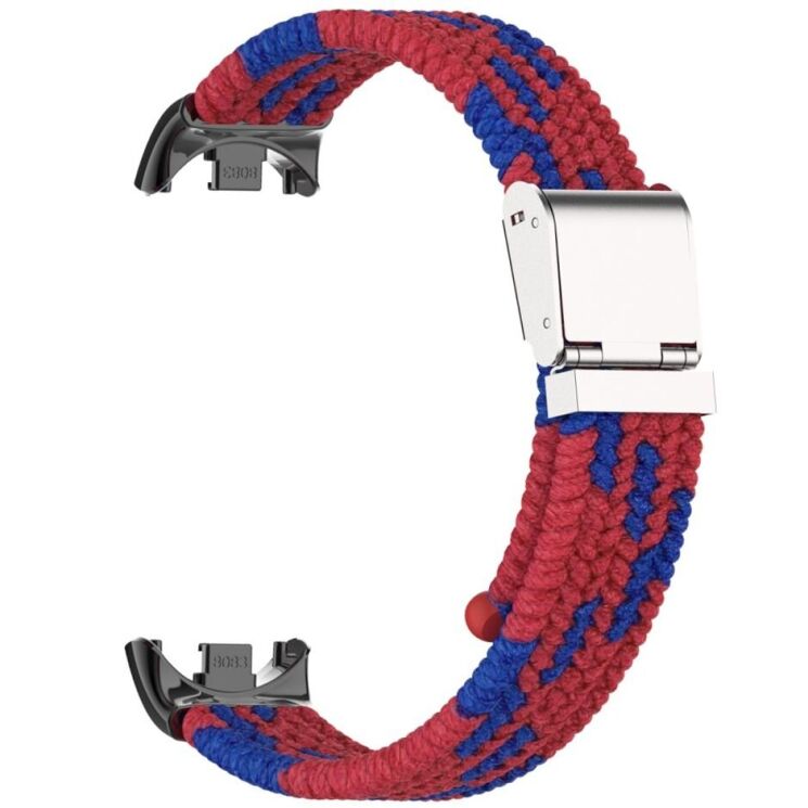 Ремешок Deexe Nylon Bracelet для Xiaomi Mi Smart Band 8 / 9 - Red / Blue: фото 2 из 6
