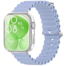 Ремешок Deexe Ocean Silicone для Huawei Watch Fit 3 - Purple: фото 1 из 3