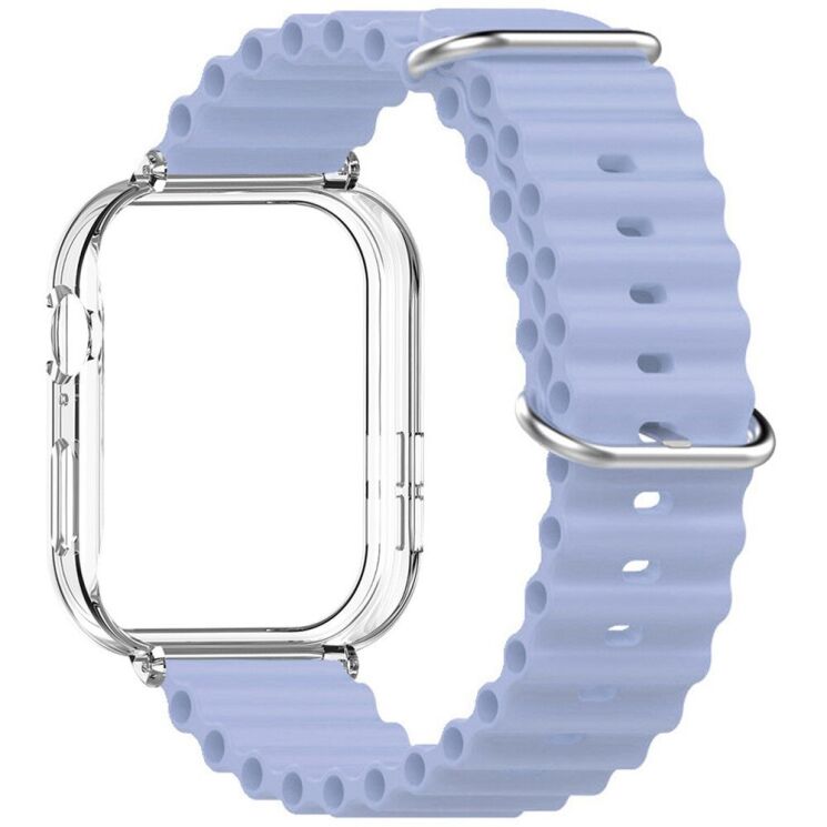 Ремешок Deexe Ocean Silicone для Huawei Watch Fit 3 - Purple: фото 3 из 3