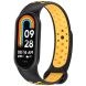 Ремешок Deexe Dual Color для Xiaomi Mi Smart Band 8 / 9 - Black / Yellow (326043BY). Фото 2 из 7