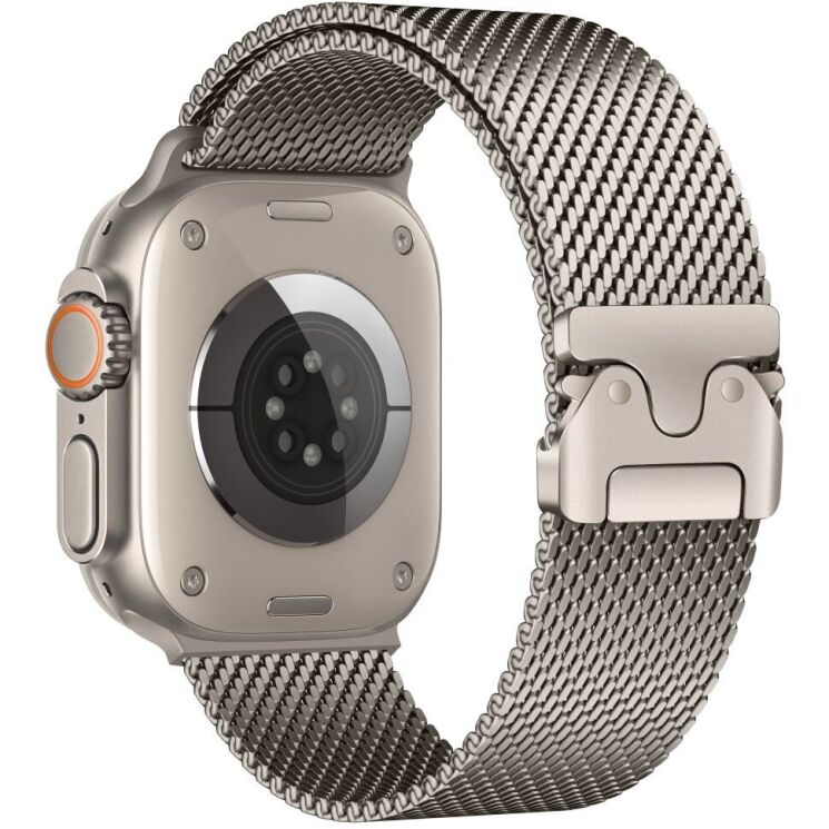 Ремешок Deexe Polaris Strap для Apple Watch 42 (Series 10) / 41 / 40 / SE 40 / 38 - Titanium: фото 1 из 12
