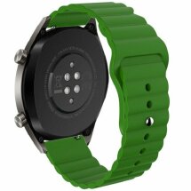 Ремінець Deexe Silicone Strap для годинників з шириною кріплення 22мм - Dark Green: фото 1 з 7