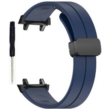 Ремінець Deexe Soft Line для Xiaomi Amazfit T-ReX 3 - Midnight Blue: фото 1 з 3