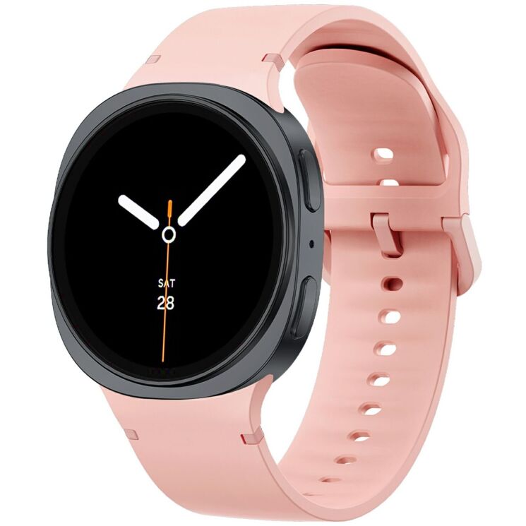 Ремінець Deexe Soft Silicone для Samsung Galaxy Watch 8 (40/44mm) / 8 Classic - Pink: фото 2 з 6
