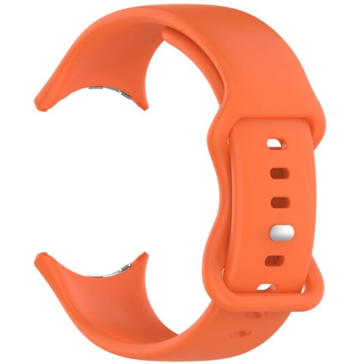 Ремешок Deexe Soft Touch для Google Pixel Watch / Watch 2 / Watch 3 (41mm) - Orange: фото 3 из 4