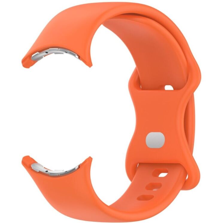Ремешок Deexe Soft Touch для Google Pixel Watch / Watch 2 / Watch 3 (41mm) - Orange: фото 4 из 4