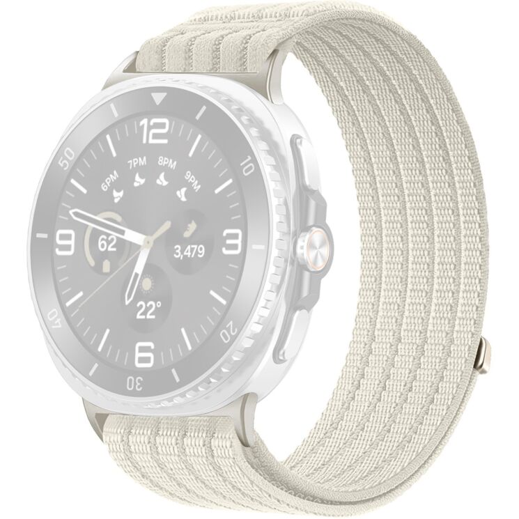 Ремешок Deexe Soft Weave для Samsung Galaxy Watch 8 (40/44mm) / 8 Classic - Starlight: фото 1 из 5