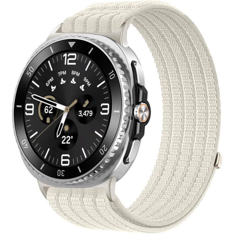 Ремешок Deexe Soft Weave для Samsung Galaxy Watch 8 (40/44mm) / 8 Classic - Starlight: фото 2 из 5