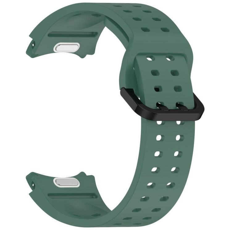 Ремешок Deexe Sport Loop для Samsung Galaxy Watch 4 / 5 / 6 / 7 / FE (40mm) - Dark Green: фото 3 из 12