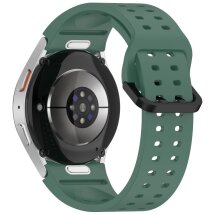 Ремешок Deexe Sport Loop для Samsung Galaxy Watch 4 / 5 / 6 / 7 / FE (40mm) - Dark Green: фото 1 из 12