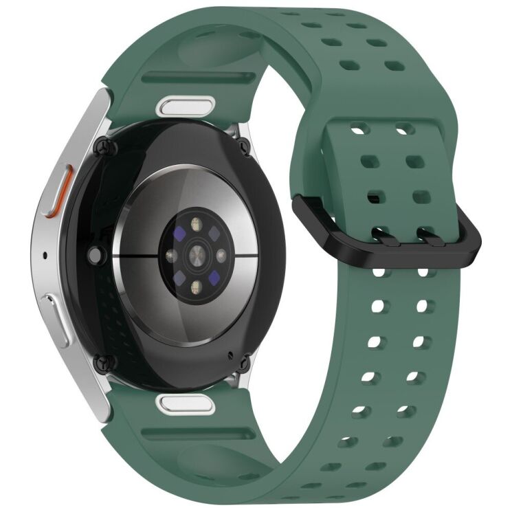Ремешок Deexe Sport Loop для Samsung Galaxy Watch 4 / 5 / 6 / 7 / FE (40mm) - Dark Green: фото 1 из 12