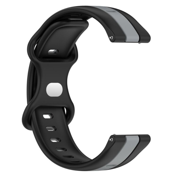 Ремінець Deexe Sport Strap для годинників з шириною кріплення 20мм - Black / Grey: фото 4 з 5