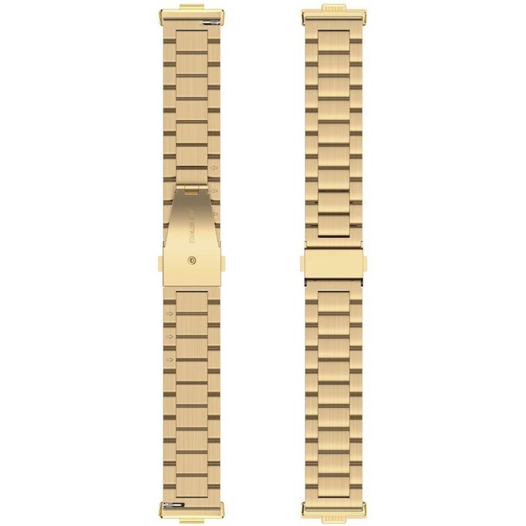 Ремінець Deexe Stainless Steel для Huawei Watch Fit 3 - Gold: фото 3 з 6