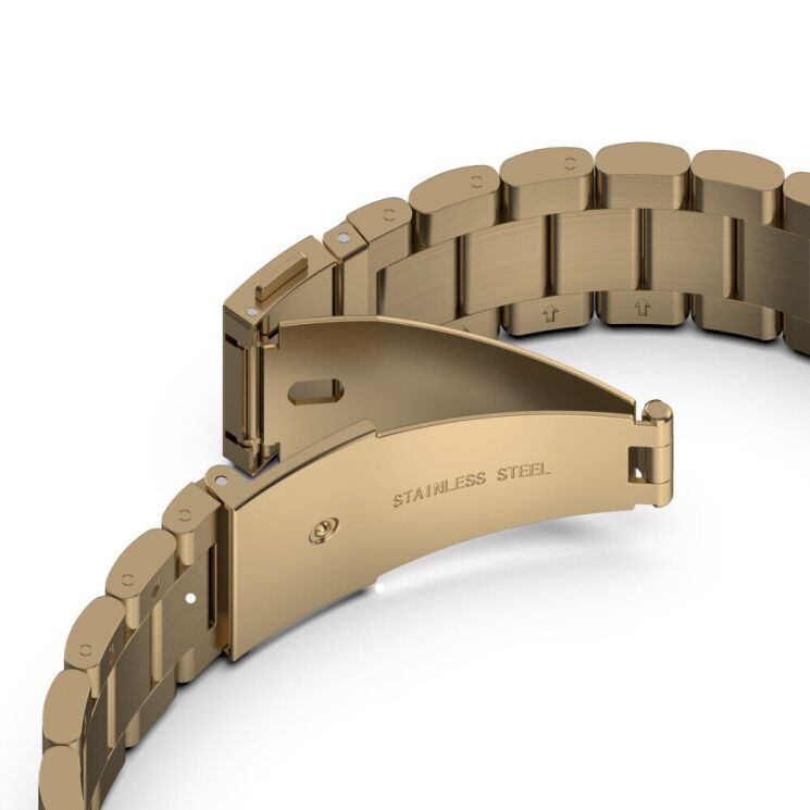 Ремінець Deexe Stainless Steel для Huawei Watch Fit 3 - Gold: фото 5 з 6