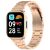 Ремешок Deexe Stainless Steel для Xiaomi Redmi Watch 3 Active / 3 Lite - Rose Gold: фото 1 из 8