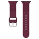 Ремешок Deexe Stripes Series для Apple Watch 42 (Series 10) / 41 / 40 / SE 40 / 38 - Wine Red (251855WR). Фото 3 из 7