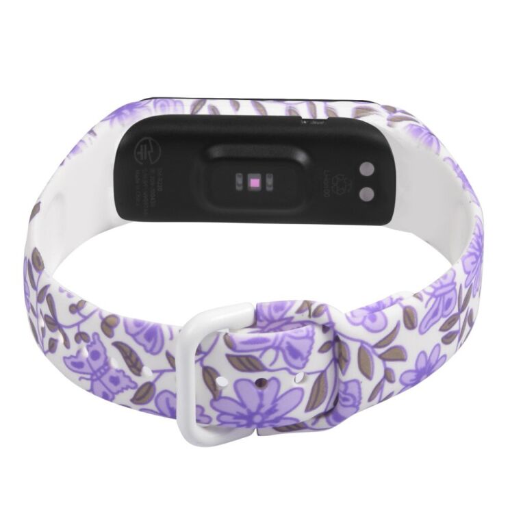 Ремінець Deexe Style Strap для Samsung Galaxy Fit 2 (SM-R220) - Purple Flowers: фото 5 з 7