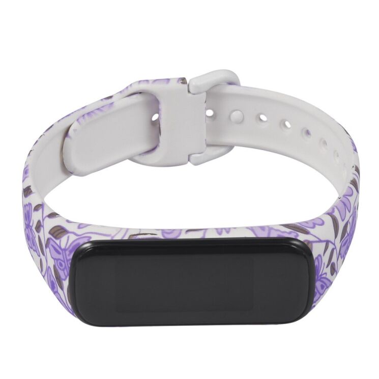Ремінець Deexe Style Strap для Samsung Galaxy Fit 2 (SM-R220) - Purple Flowers: фото 4 з 7
