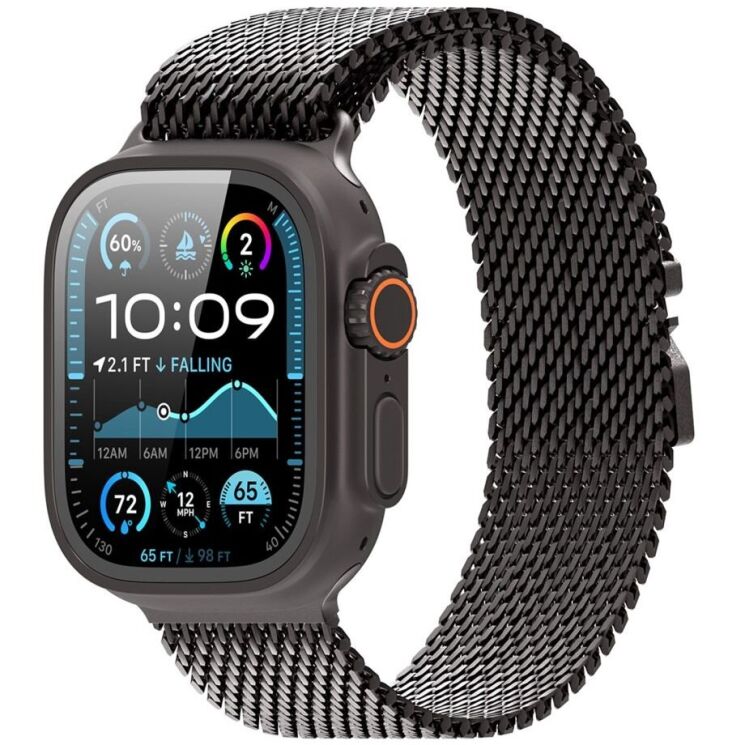 Ремінець DUX DUCIS Milanese Air Series для Apple Watch 42 (Series 10) / 41 / 40 / SE 40 / 38 - Grey: фото 2 з 12