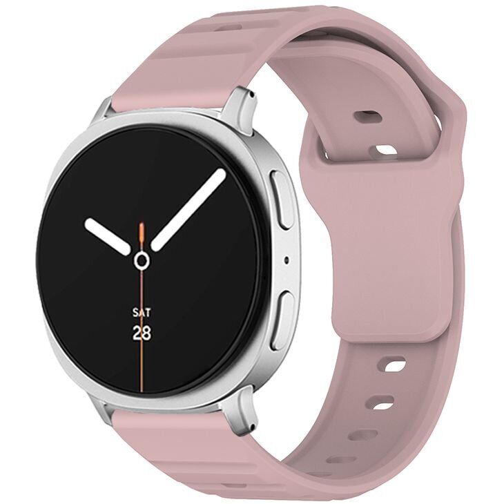 Ремешок KALEBOL Wave Pattern для Samsung Galaxy Watch 8 (40/44mm) / 8 Classic - Rose Pink: фото 2 из 5