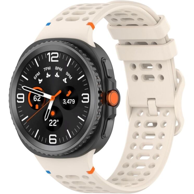 Ремешок Reframe Holes Design для Samsung Galaxy Watch 8 (40/44mm) / 8 Classic - Starlight (384116SG) Ремешок Reframe Holes Design для Samsung Galaxy Watch 8 (40/44mm) / 8 Classic - Starlight: фото 2 из 7