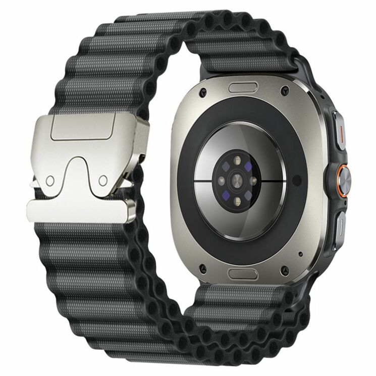 Ремешок Reframe Ripple Pattern для Samsung Galaxy Watch Ultra (47mm) / Ultra (2025) - Dark Grey (358071DH) Ремешок Reframe Ripple Pattern для Samsung Galaxy Watch Ultra (47mm) / Ultra (2025) - Dark Grey: фото 1 из 7