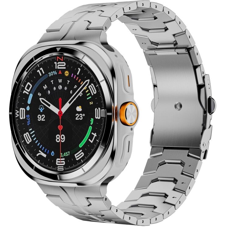 Ремешок Reframe Titanium Band для Samsung Galaxy Watch Ultra (47mm) / Ultra (2025) - Silver (358073S) Ремешок Reframe Titanium Band для Samsung Galaxy Watch Ultra (47mm) / Ultra (2025) - Silver: фото 2 из 3