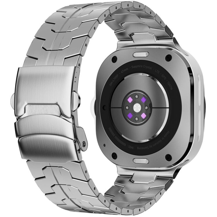 Ремешок Reframe Titanium Band для Samsung Galaxy Watch Ultra (47mm) / Ultra (2025) - Silver (358073S) Ремешок Reframe Titanium Band для Samsung Galaxy Watch Ultra (47mm) / Ultra (2025) - Silver: фото 1 из 3