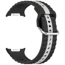 Ремешок Reframe Vertical Strip для Samsung Galaxy Watch 8 (40/44mm) / 8 Classic / Ultra (2025) - Black / Grey: фото 1 из 5