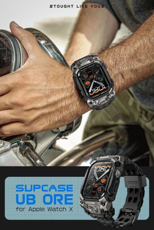 Ремешок Supcase UB Ore для Apple Watch 10 46 mm (843439157156) - Black: фото 12 из 12