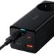 Сетевое зарядное устройство Baseus GaN3 Pro Desktop Fast Charger AC+2U+2C (65W) + кабель Type-C to Type-C (100W, 1m) PSZM000901 - Black (960204B). Фото 4 из 31