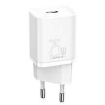 Мережевий зарядний пристрій Baseus Super Si Quick Charger 1C (25W) CCSP020102 - White: фото 1 з 17