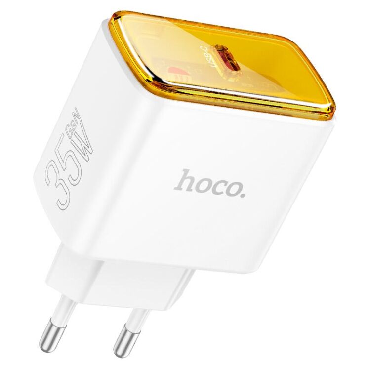 Сетевое зарядное устройство Hoco CS41A 35W + кабель Type-C to Lightning - White: фото 5 из 11
